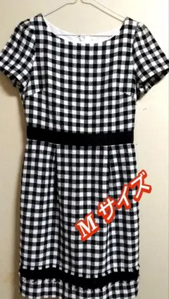 【美品】PROPORTION BODY DRESSINGチェック 半袖ワンピースのサムネイル