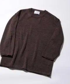 定価17,600円【アダムエロペ】山形ニット 美濃和紙レーヨン春夏天竺カットソーのサムネイル