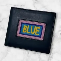 FENDI フェンディ 二つ折り財布 美品ネイビー レッド イエロー 限定 