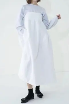 ○美品○ZUCCa ガーメントダイローンワンピース♡ホワイト - メルカリ