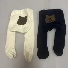 GAP baby くま柄タイツ 2点セット　0〜12ヶ月