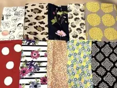 カットクロスB 10枚セット各50×50センチ　色々な柄素材　まとめ売り