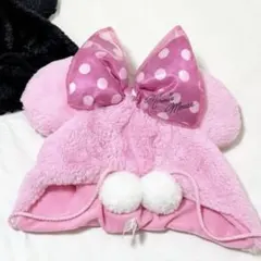 ディズニー　ファンキャップ　ミニー　ビッグリボン　ピンク　レア　美品　♡