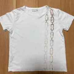 CELINE Tシャツ ホワイト チェーン柄　120cmのサムネイル