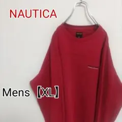 F53【US輸入】NAUTICA　ノーティカ　スウェット【メンズXL相当】レッド