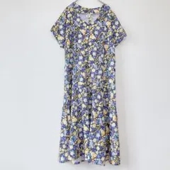 極美品♪46L・4L ポールスミス 花柄 シワになりにくい ロングワンピース 極美品♪46L・4L ポールスミス 花柄 シワになりにくい ロング