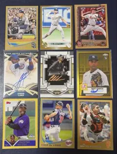 topps MLBカード 直筆サインもしくはシリアル入り　9枚セット