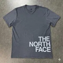 【新品】ザノースフェイス ビッグロゴ Tシャツ グレー M ホログラム