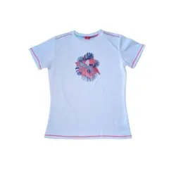 PUMA♦160cm スポーツシャツ半袖 ホワイト ボタニカル柄のサムネイル