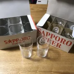 【箱あり】 ◆サッポロビール ◆　リボンシトロン　サッポロビール　グラス　１２個
