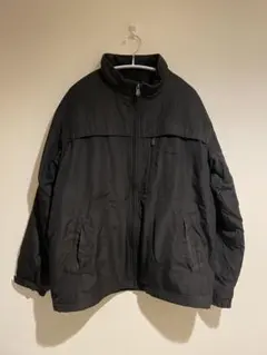 FIRST DOWN ブラックナイロンジャケット