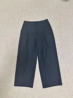 UNIQLO ブラッシュドジャージータックワイドパンツ