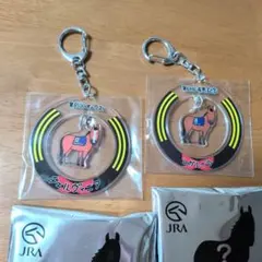 競馬　JRA　アクリルキーホルダー 2個セット　ウェルカムチャンス