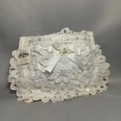 ホワイトレースポーチ