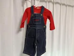 子ども服オーバーオール　miki HOUSE ORIGINAL 80サイズ