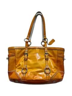 Y2K 希少カラー　コーチ　トートバッグ　ハンドバッグ　ターンロック　黄色