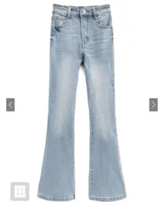 GRL グレイル　ハイウエストフレアデニムパンツ cu498