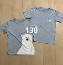 無印良品　 ホッキョクグマ 半袖Tシャツ キッズ　2枚のサムネイル