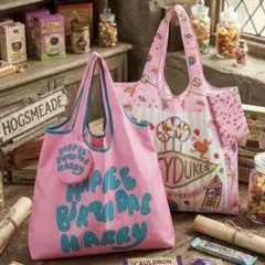 新品 ハリーポッター お誕生日ケーキ ハニーデュークス エコバッグ 2点セット