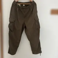 UNIQLO U ワイドフィットパラシュートカーゴパンツ カーキ　L