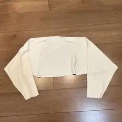 shein アイボリー ショート丈のボレロ