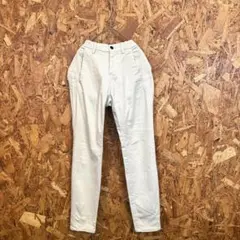 ZARA MAN BASIC ザラ チノパン 無地 ストレッチ ホワイト S
