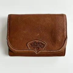 LOEWE ロエベ 折り財布 レザー 本革 ブラウン ヴィンテージ コンパクト