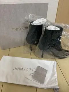 【超美品】JIMMY CHOO レザー スエード ブーティ