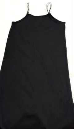 GU ブラック キャミワンピース XL シンプル　黒