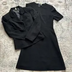 ブラック ワンピーススーツ ジャケットセット