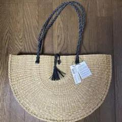 アーバンリサーチ　バスケットトート　カゴバック本革　レザー　半月　新品未使用品