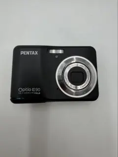 動作確認済み】PENTAX OPTIO E90 デジタルカメラ 黒 単三電池 2025年
