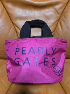 PEARLY GATES　パーリーゲイツ　カートバッグ　ピンク　ニコちゃん