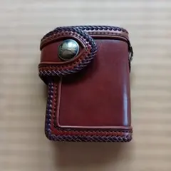 KCs 二つ折り財布 レッドムーンウォレットロープ　超美品 KCs 二つ折り財布 レッドムーンウォレットロープ 超美品 - メルカリ