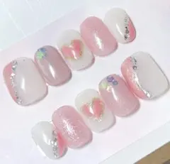ハートデザイン ネイルチップセット