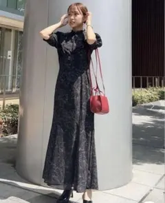 rienda ワンピース　ビッグカラーマーメイド