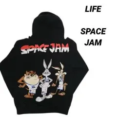 LIFE SPACE JAM スペースジャム プリント スウェット パーカー