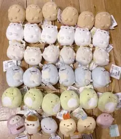 すみっコぐらし ばんざいゴムひも付き マスコット セット ①