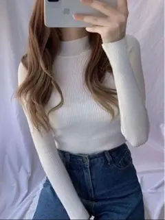 グレイル　ハイネック　リブニット　k8537v