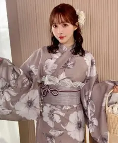 [チューリップ]浴衣　変わり織 チューリップ]浴衣 単品 変わり織 - メルカリ