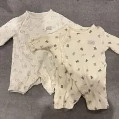 新生児　ロンパースセット　クマ　ゾウ