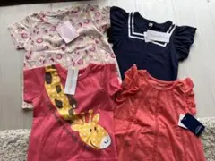 【新品/タグ付き】80サイズ　Tシャツ 4枚セット