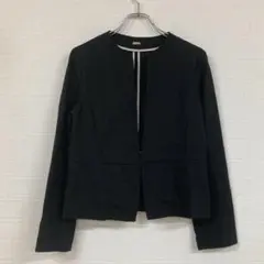 241 ROPÉ ブラック ノーカラージャケット 36のサムネイル