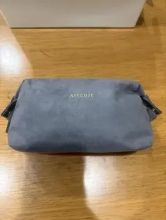 Attenir スエード調 ポーチ グレー　ノベルティ