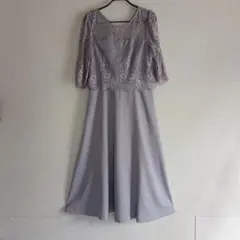 薄紫 レース Aラインドレス