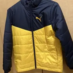 PUMA ネイビー/イエロー ダウンコート 150センチ