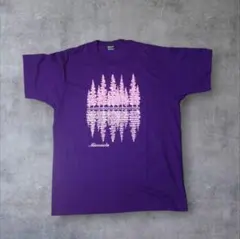 90s　Minnesota　Tシャツ L パープル　シングルステッチ　USA古着