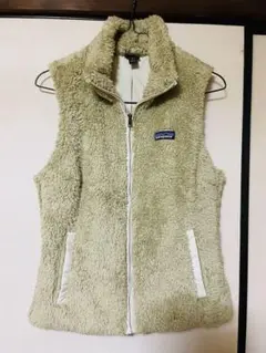【美品】patagonia フリース ベージュ S ロスガストベスト　レディース