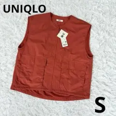 UNIQLO C フルジップベスト オレンジ　Sのサムネイル