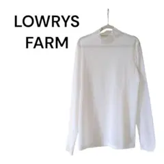SC192【LOWRYS FARM】チュールハイネックシアートップス　長袖